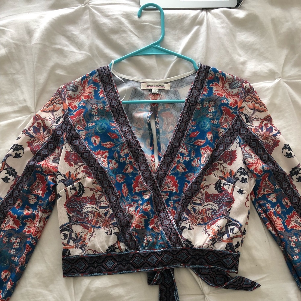 Printed crop top